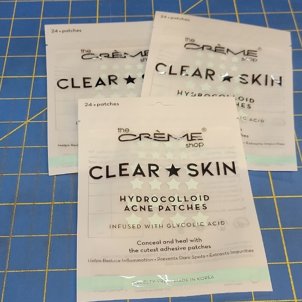 The Creme Shop Clear Skin Hydrocolloid Acne Patches 3 Packages New